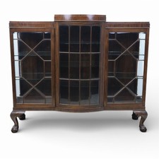 Mahogany Breakfront Bookcase