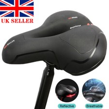 Wide Big Bum Bike Bicycle Gel Cruiser Extra Comfort Sporty Soft Pad Saddle Seat