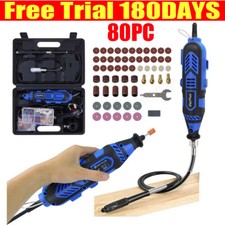 80pc Rotary Multi Tool 135W Set Dremel Compatible Accessory Kit - Cheapest