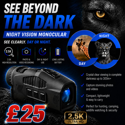 Night vision monocular hd - monocular, 2.5k