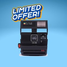 Vintage polaroid 640 instant camera - classic 600 film camera, perfect for