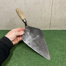 Vintage WHS Hunt & Sons Brades 11” Inch Bricklayers Trowel Capped Wooden Handle