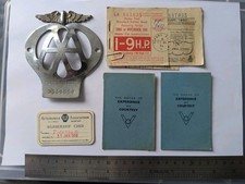 The AA Vintage Car Badge And