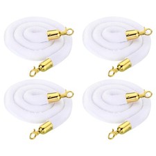 5 Feet White Velvet Stanchion