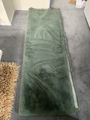 Rabbit fur faux rug throw - rabbit, rug/throw