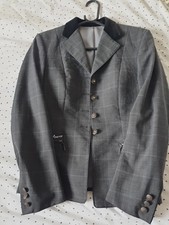 Pikeaur Show Jacket Women's Size 38 UK 10 Blue Check