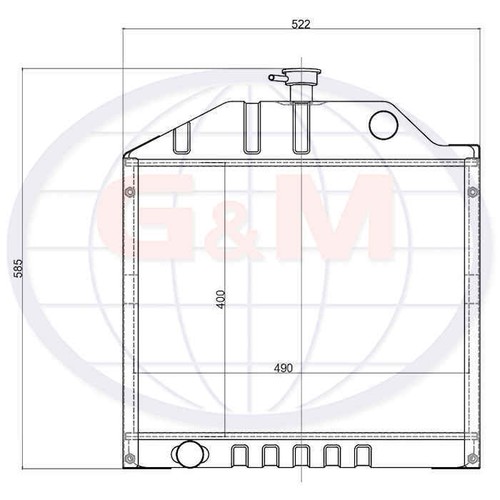Radiator for valtra tractor - radiator,