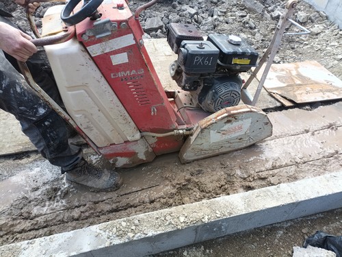 500mm concrete floor - , road
