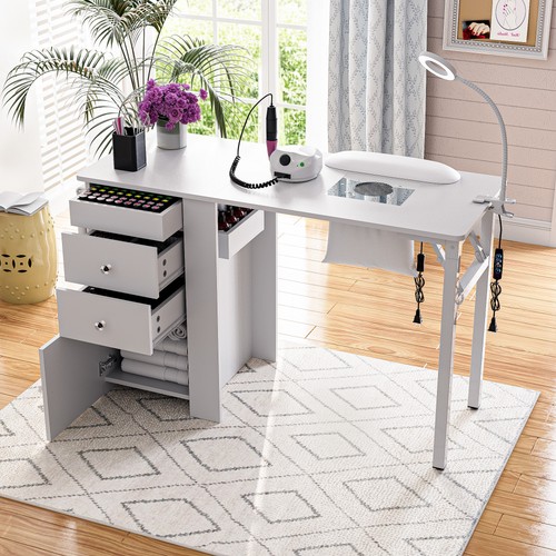 Foldable nail desk with - foldable,