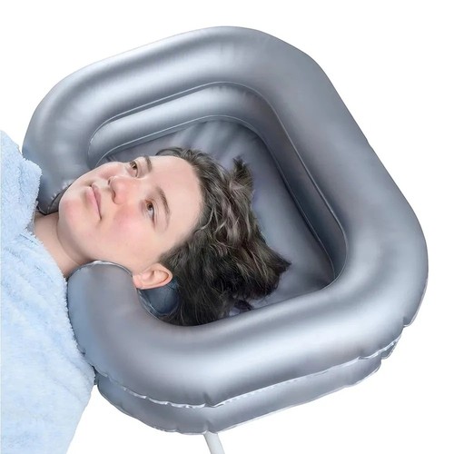 Inflatable shampoo basin - shampoo, sink