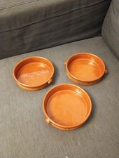 3 Large Terracotta Tapas