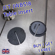 Bandsaw Table Insert for Jet JWBS 18 - Throat plate - BUY 1 GET 1 FREE