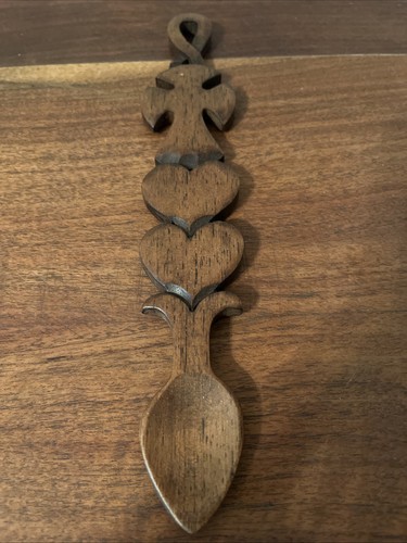 Vintage hand carved wooden - hand-carved,