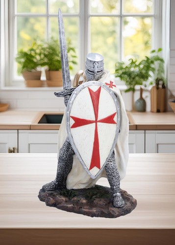 Medieval templar black knight - medieval,