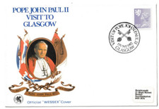 11/6/1982 UK GB Cover - Pope John Paul II Visit to Glasgow