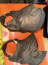 Antique Brass Lion Head Foot