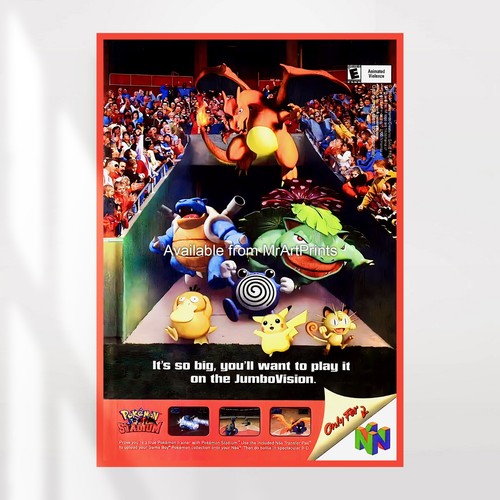 Pokemon stadium poster - pokemon,
