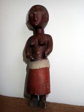 Colonial African Baule Carved Figure Wooden Early 20th C
