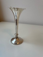 Antique Solid Silver Bud Vase