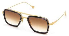 DITA FLIGHT 006 EXCLUSIVE PREMIUM DESIGNER, SWIRL BLACK/GOLD COLOUR,BROWN LENS