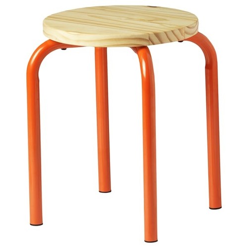 Ikea domsten stool - ikea, orange