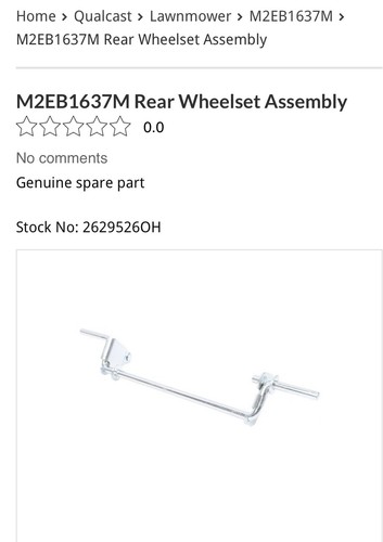 Qualcast m2eb1637m electric - m2eb1637m,