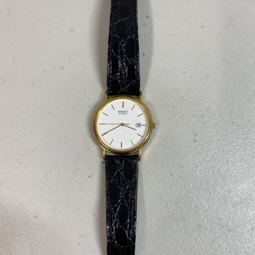 Seiko gold plated quartz - gold,