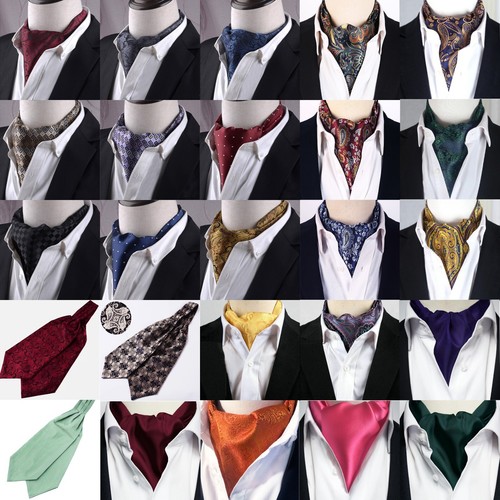 Mens ascot cravat self - mens,