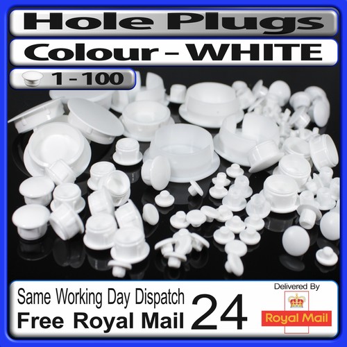 White round plastic hole - hole, plugs