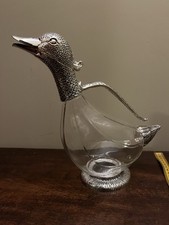 Duck Silver Plated Decanter