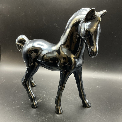 Glossy black ceramic - black,