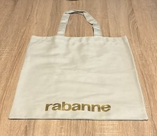 PACO RABANNE Gray Tote Shopper Fashion Bag with Gold LOGO Brand New