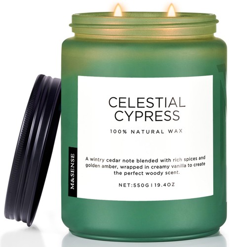Large 550g soy scented candle - large,