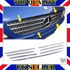 Chrome Front Grill 7 pcs S.STEEL For Mercedes VITO W639 VIANO 2003 to 2010