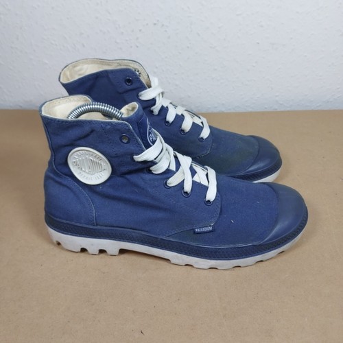 Palladium canvas blue trainers - palladium,