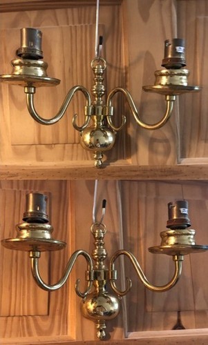 Pair vintage brass - vintage,