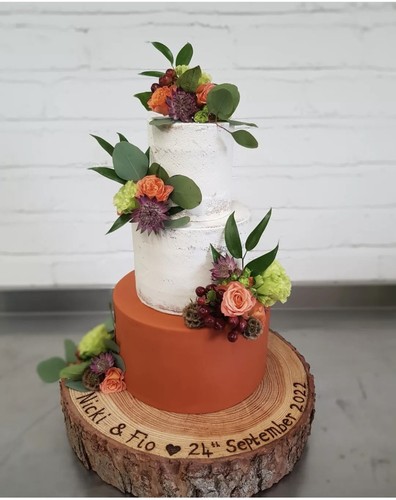 Personalised rustic log - , cake