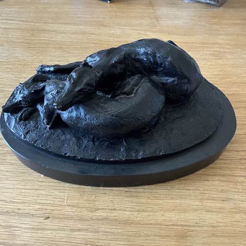 Bronzed statue sleeping - bronzed,