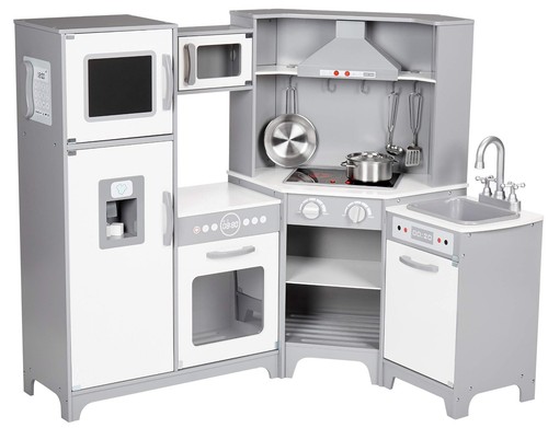 Kids wooden kitchen playset - wooden,