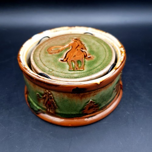 Rare ceramic four coaster - four, set