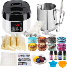 Britpick Electric Candle Making Kit with Soy Wax and Melting Pot for Beginners