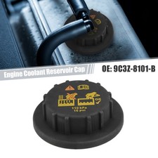 Engine Coolant Radiator Liquid Reservoir Tank Cap for Ford Flex F-250 Black