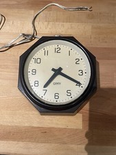 Gents of Leicester Rare Extra Small Octagonal Bakelite Wall Clock  7”