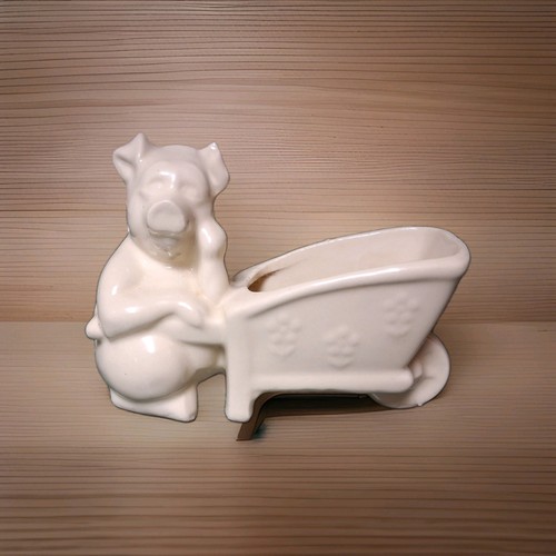 Vintage white shawnee pig - vintage,