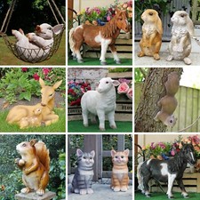 Garden Ornament Farmyard Stag Lamb Rabbit Duck Horse Animal Patio Lawn Sculpture