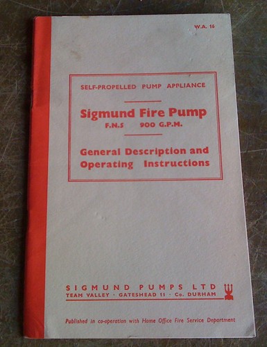 Sigmund fire pump - fire, operating
