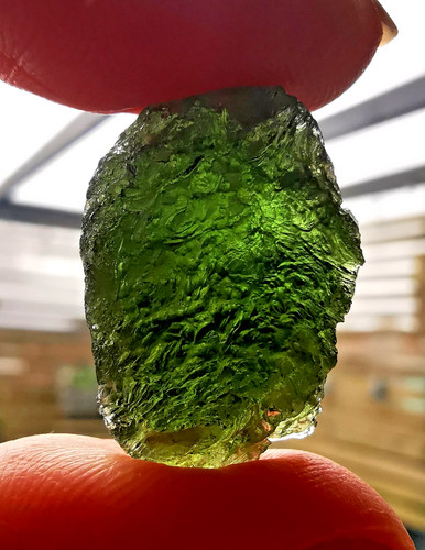 Moldavite crystal g - g, (05)