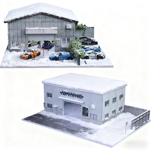 Diorama car garage - diorama, model