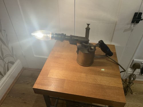 Vintage upcycled blow torch - vintage,