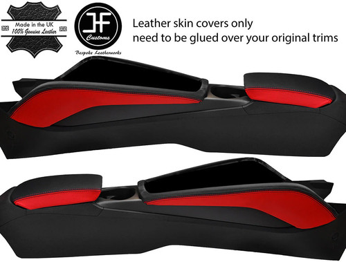 Black red console side trim - black,
